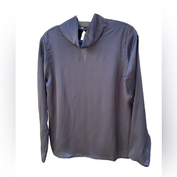 Banana Republic Tops - Banana Republic Charcoal Gray Long Sleeve Mock Turtleneck